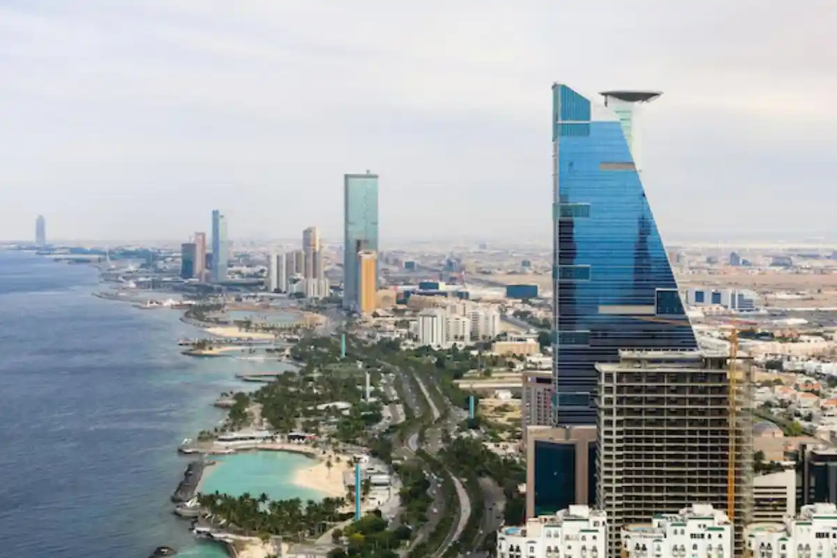 Manpower supply company Jeddah Saudi Arabia skyline