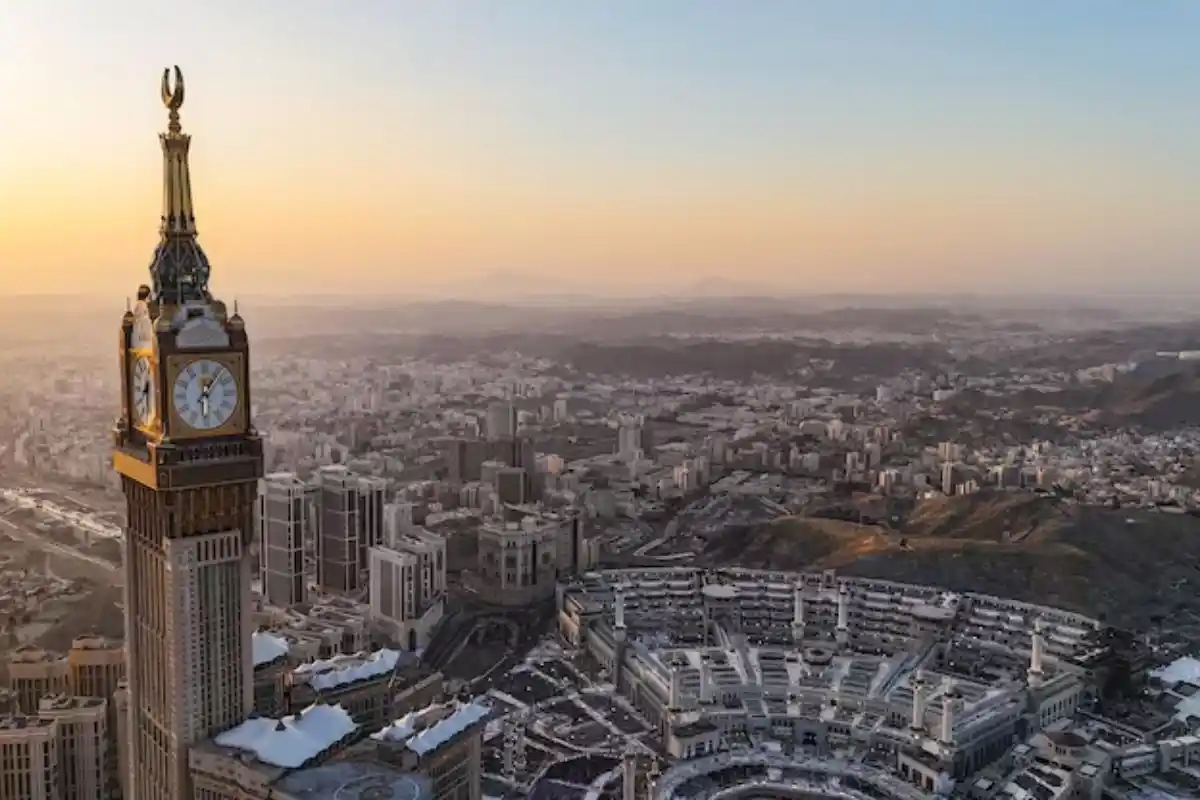 Manpower supply company Mecca Saudi Arabia Clock Tower skyline